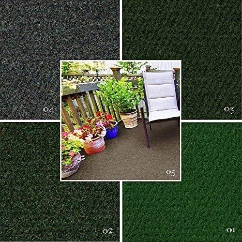 BODENMEISTER BM72275 Kunstrasen Rasenteppich mit Noppen Balkon Garten Meterware 1,33m, 2m, 4m breit,...