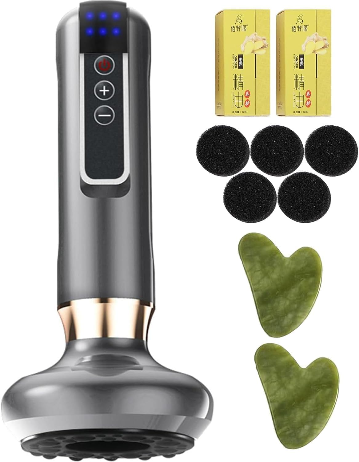 Intelligent Handheld Massage Tool for Anti - Cellulite, Electric Cupping Device with 12 Suction Modes. This Fat Remover Massager is suitable for Arms, Legs, Back and can be Used at Home. (jet - black)