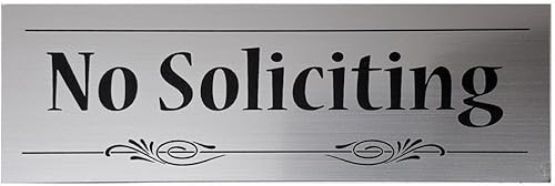 Miniatura 2 de Cartel decorativo No Soliciting, Negro