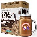 Toffee Coffee Roasters Assorted Cold Brew Bags | Free Mason Jar | As Seen On Shark Tank | Easy Brew | Pack of 12 Bags | 100% Arabica Coffee | Makes 48 Cups gallery image