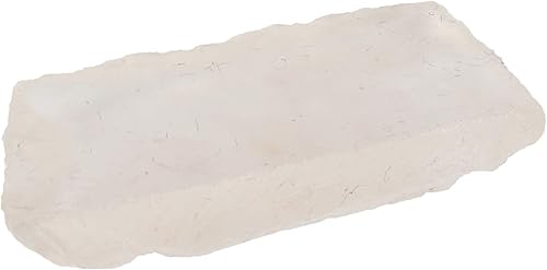 Gemhub - Cristal curativo de cuarzo blanco natural de 23 quilates translúcido para lapidario, cabbing