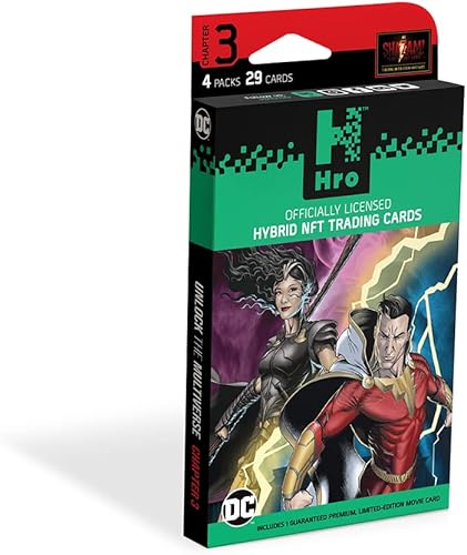 Miniatura 8 de DC  Hro Chapter 3 Paquete de 24 Mega Booster Box, 168 tarjetas coleccionables digitales híbridas