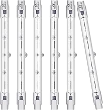 BROTOU Dimmable R7s Halogen Bulb 118mm, 230V 4480LM 2800K Warm White J-Type Linear Light Bulb for Floodlight, Security Light, Landscape Lamp and Work Light (118mm-500W-6 Pack)