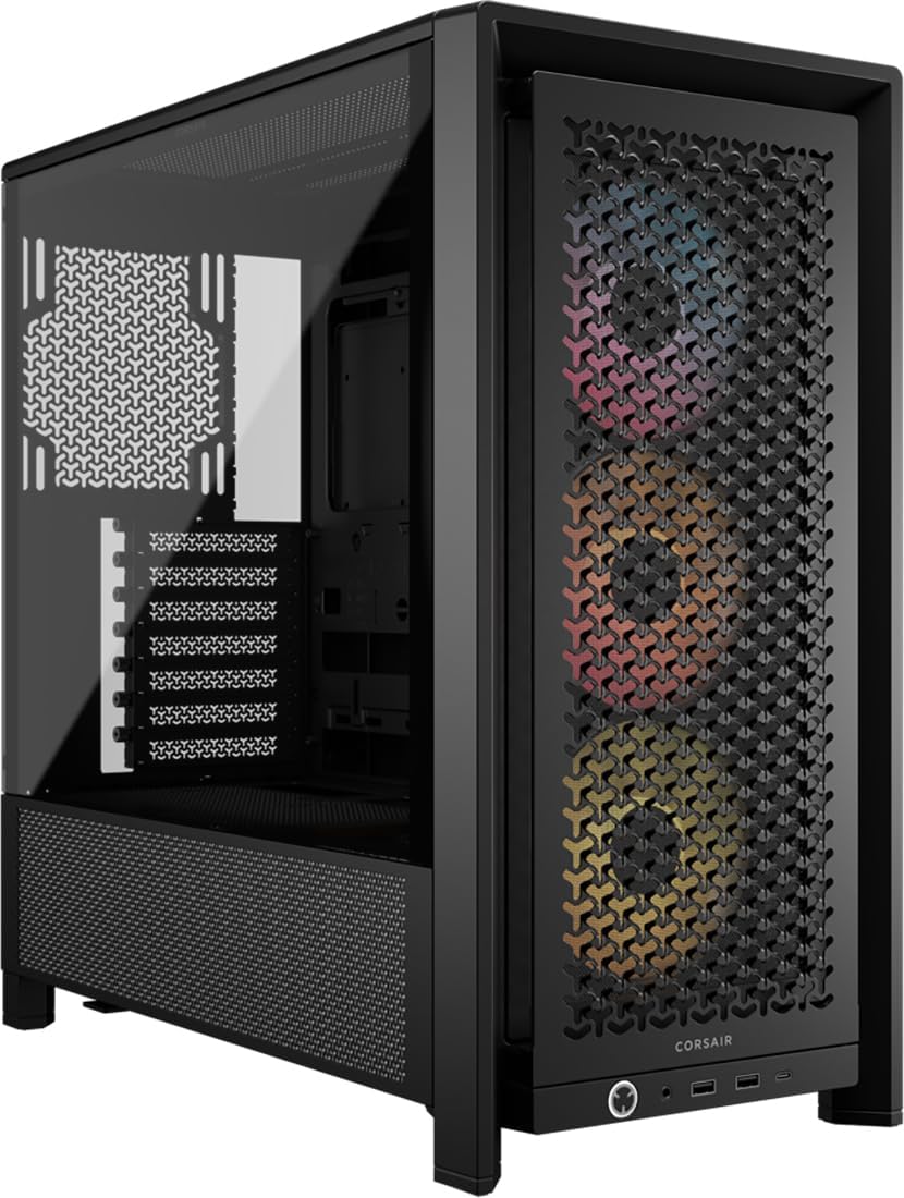 CORSAIR 4000D RS ARGB Frame Modular Mid-Tower ATX PC Case – High Airflow