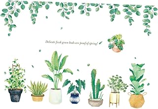 BESPORTBLE 1 Peça Decalques De Decoração De Plantas Para Crianças Decalques De Parede Removíveis Para Sala De Estar Adesivo Mural De Vinil Decalques De Decoração Para Casa Adesivos De Parede