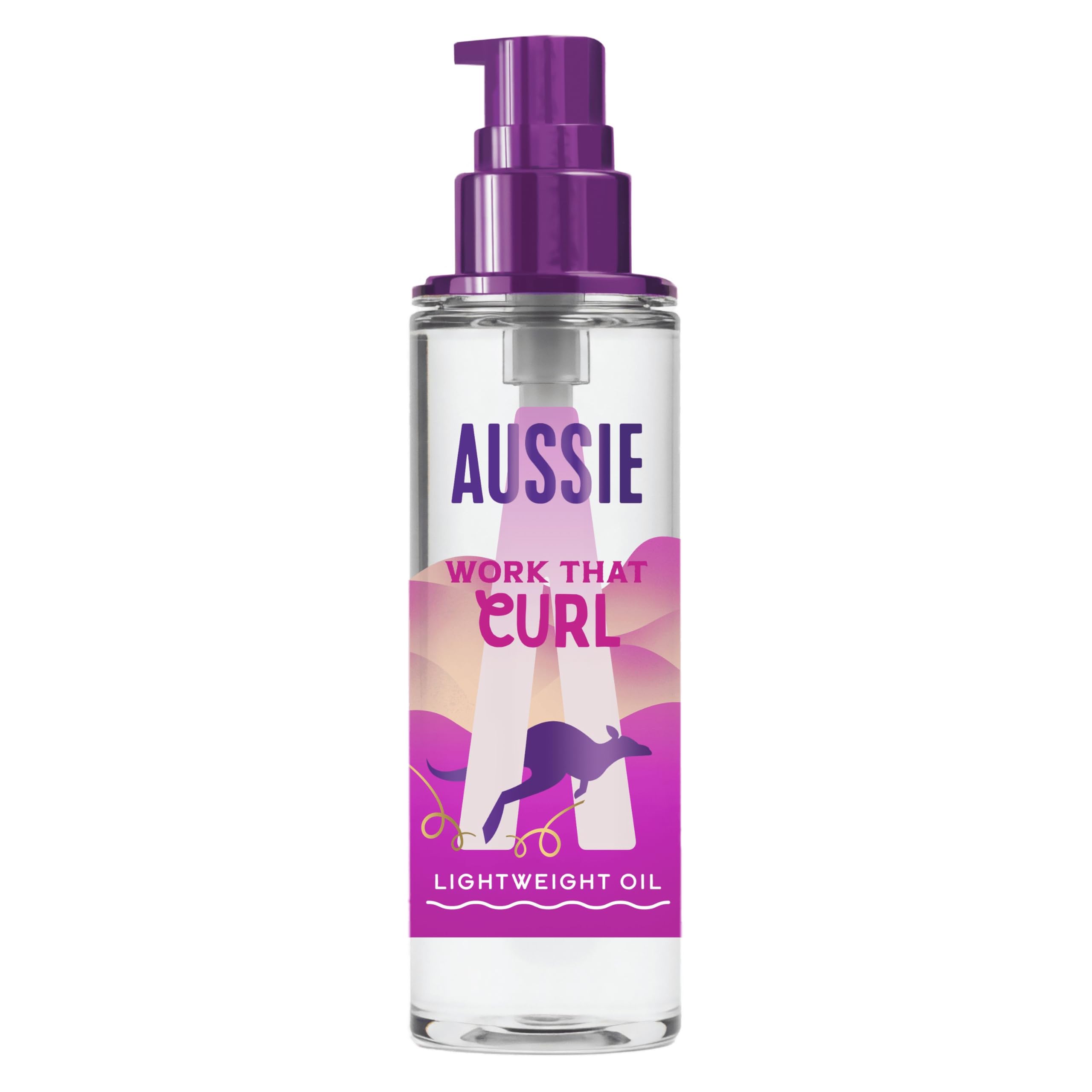 Aussie Work That Curl Lightweight Hair Oil 95ml, Vegan & Cruelty-Free