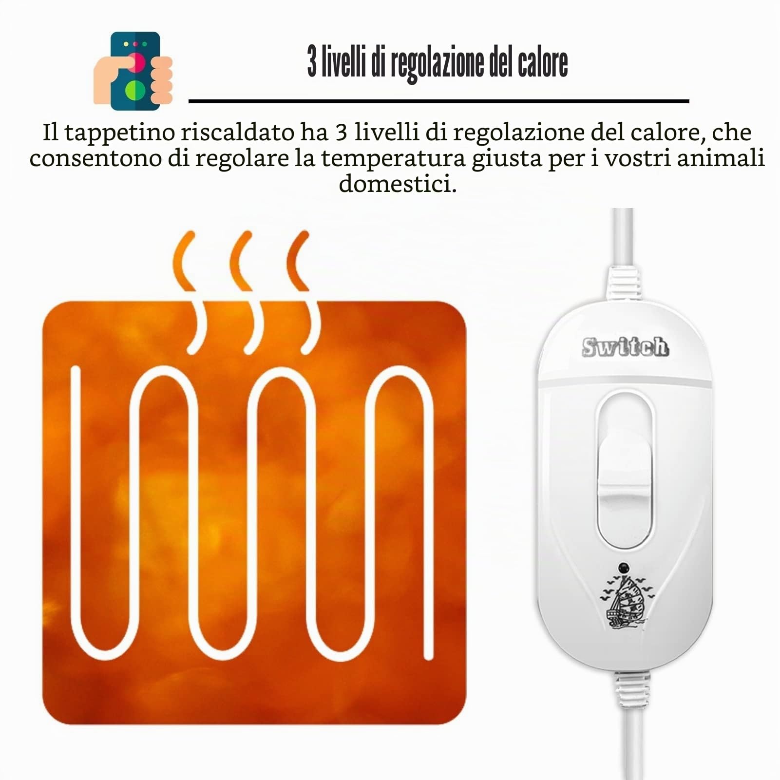 Cuccia Riscaldata per Animali Domestici, Cuscinetto Riscaldante per Gatti e Cani di Piccola Taglia, Impermeabile, Resistente alla Masticazione, Kit Parto, Casa con Riscaldamento Elettrico per Animali