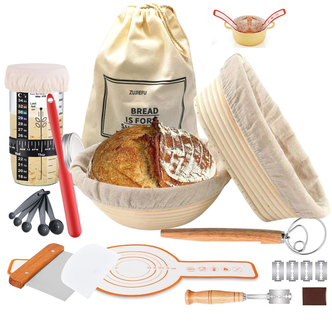 Iris Hantverk Birch Cake Tester - Handmade In Sweden, Oil-Treated Birch & Stainless Steel