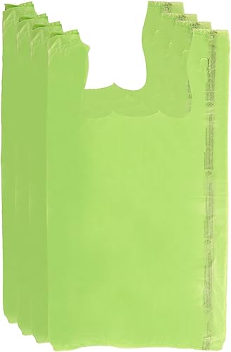 Miniatura 6 de SSWBasics Bolsas de plástico verde lima para camisetas - Caja de 1,000