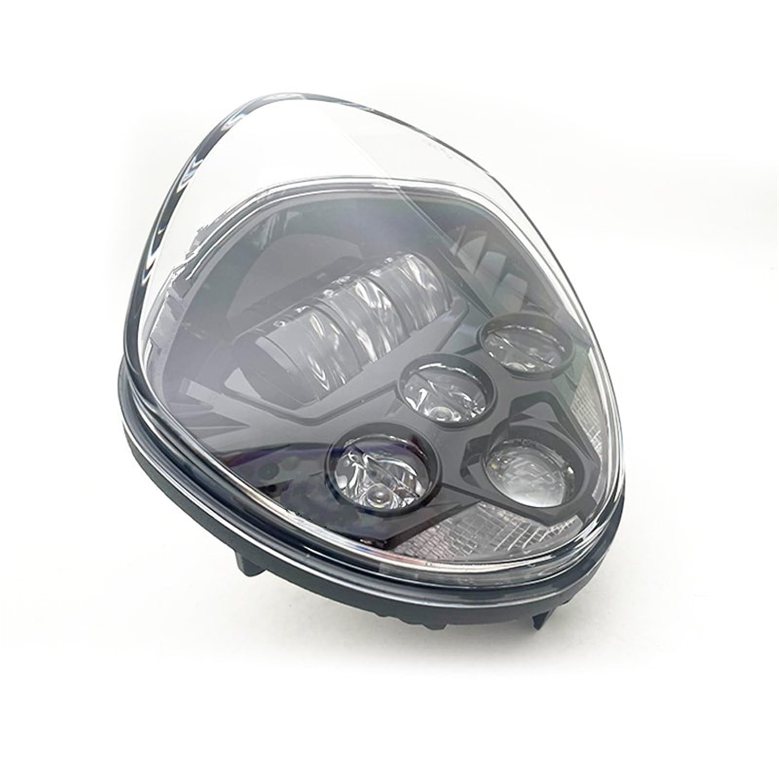 Faro Moto Faro LED Per Motocicletta Cromato Nero, Abbagliante/anabbagliante Per Victory Per Cross Per Country Per Vegas 8-Ball