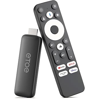 ETOE Google TV Box, Netflix Certified, Streaming Media Player Supports Google Cast/Google Assistant/Wifi 2.4G 5G/Bluetooth 5