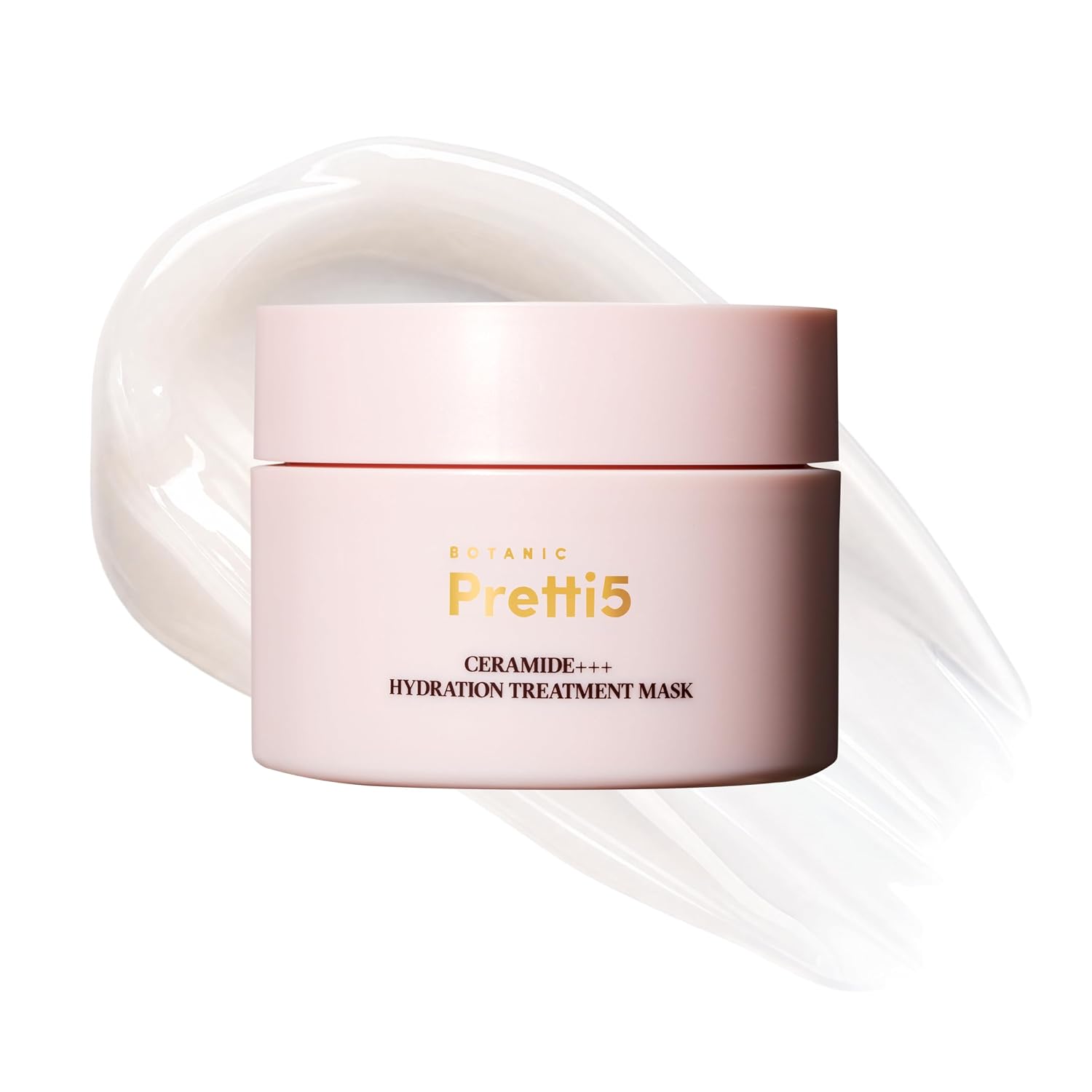 Pretti5 Ceramides Hydrating Mask100g–Barrier Repair & Deep Moisturizer for Sensitive Skin & Dry Dull Skin– Calms Inflammation & Redness Relief Gel Mask with Cica–Made in Japan & Vegan