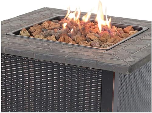 Miniatura 3 de Endless Summer GAD15264SP Mesa de fuego de gas propano marrón de 30 pulgadas de ancho 50000 BTU