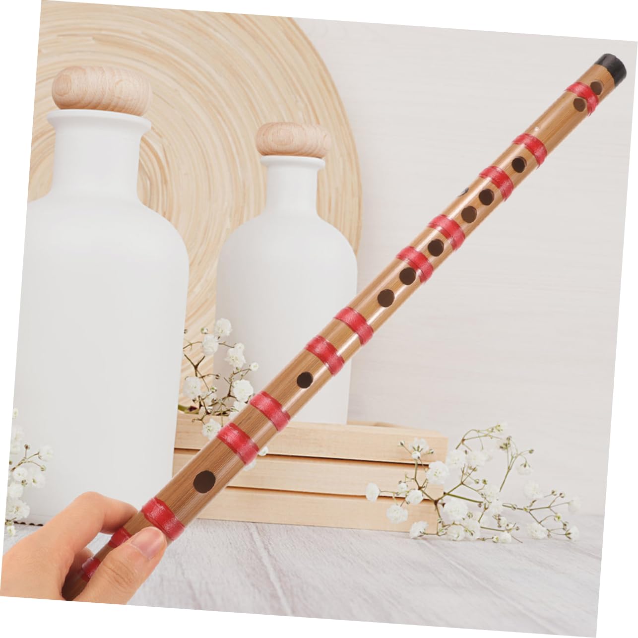 Milisten Flöte aus Bambus, Anfänger, chinesisches Instrument, traditionelle chinesische Flöte, japanische Flöte, chinesische Flöte, aus Bambus, für Anfänger, Flöte, Anfänger, Dizi-Flöte