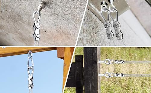 Nadisean 30 Stück Drahtseilklemme 3mm, M3 Seilklemme Set mit 15 Stück Seilklemmen 3mm & 15 Stück Drahtseil Kauschen 3mm, Edelstahl 304 Kabelklemme für 1.5-2mm Drahtseil Stahlseil Wäscheleine Fixiert