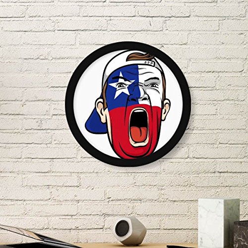 Cadre photo Chili drapeau national déco murale salon moderne cadre noir