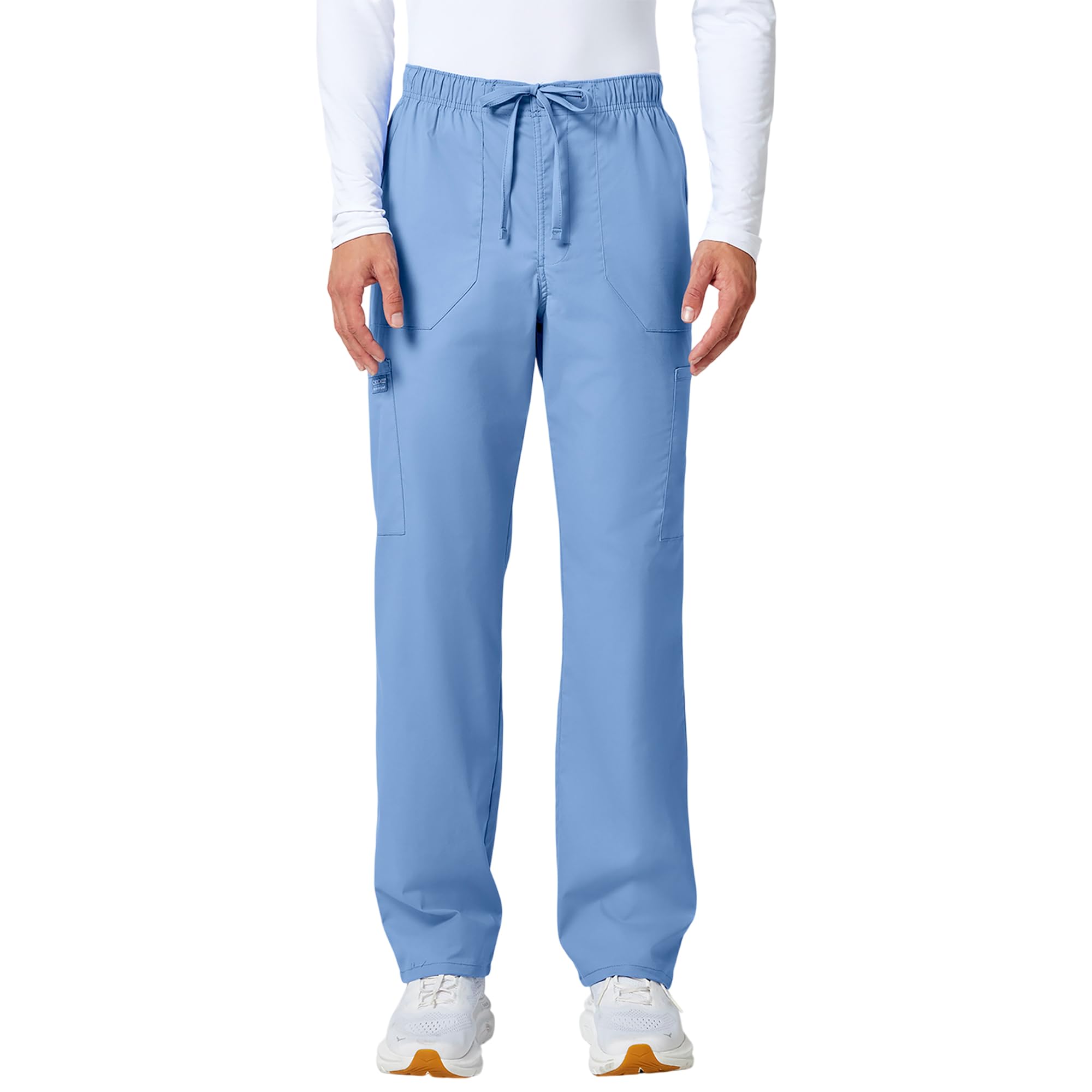 Cherokee Workwear Professionals WW190 Men's Tapered Leg Drawstring Cargo Scrub Pant