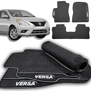 Tapete de Carro Versa Automotivo Acessórios Inteiriço Antiderrapante Impermeável Emborrachado 2017 2018 2019 2020 2021