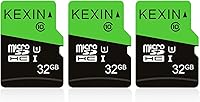 KEXIN 3 Pack 32GB MicroSDHC Cards UHS-I C10 U1 High Speed 85MB/s Read for Dash Cams Drones Cameras