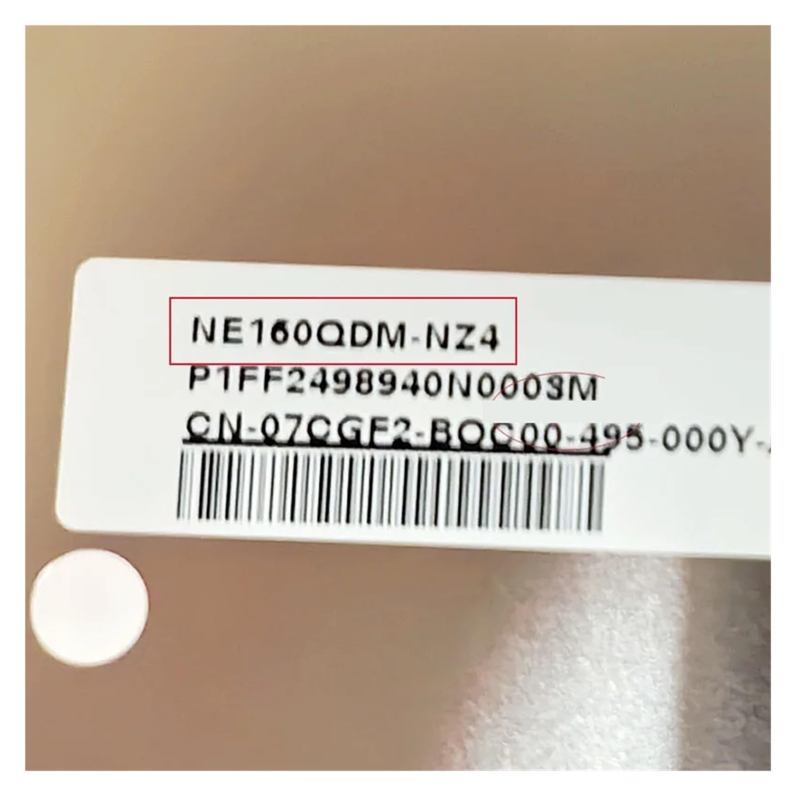 Écran LCD for Ordinateur Portable, NE160QDM-NZ4, 100% SRGB