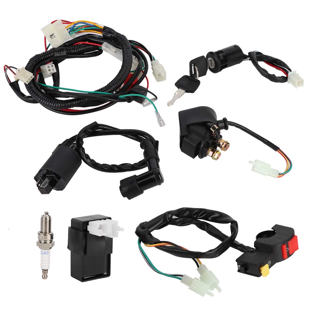 Kit Bobina d'accensione, Kit relè relè CDI Bobina solenoide Cablaggio Completo per Accessorio Quad Quad