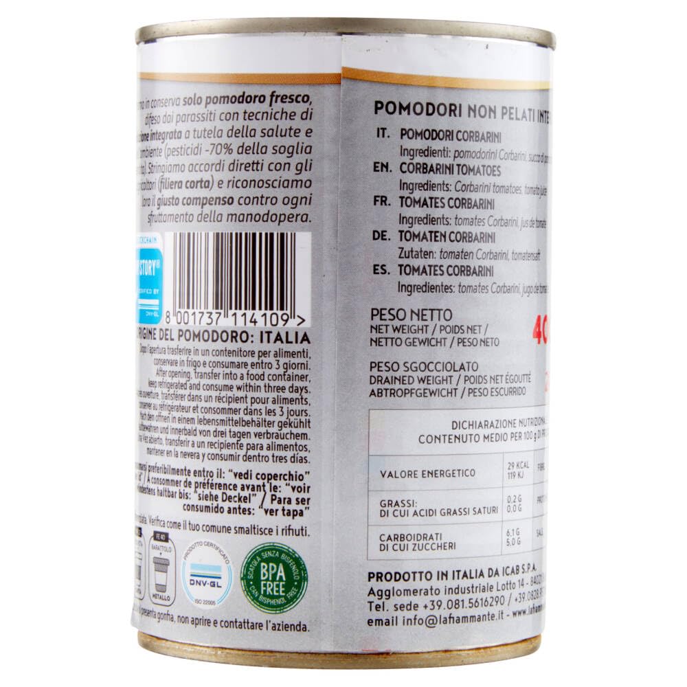 Italian Gourmet Corbarino Tomaten 24x400g 9,6kg mit Polpa Vorratspack