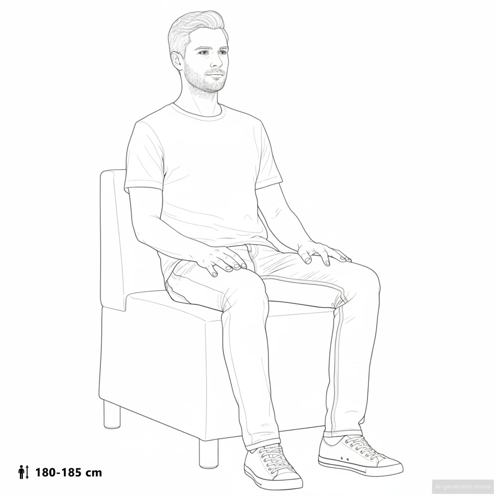 Modułowa sofa bez rękawów, oliwkowa zieleń z zamszowym obiciem, 55 x 74 x 82 cm, wytrzymała rama, wszechstronne zastosowanie jako dwuosobowa kanapa do salonu, biura, pokoju gościnnego