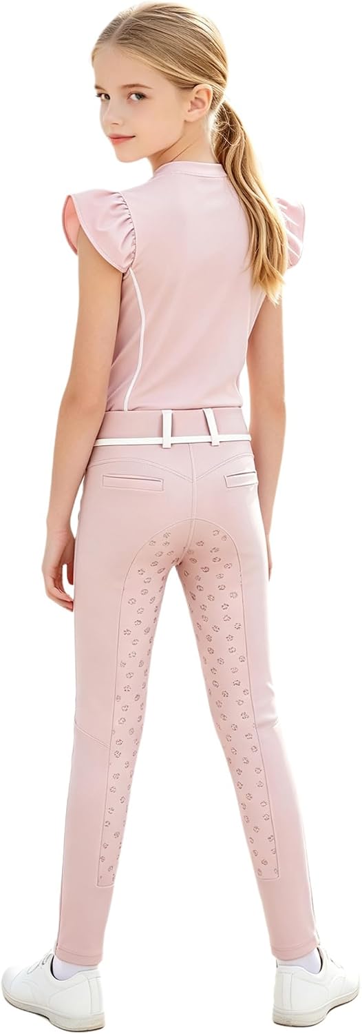 Kid Girls 2 Pcs Horse Riding Set for Practice Adventure Pink 8 Years