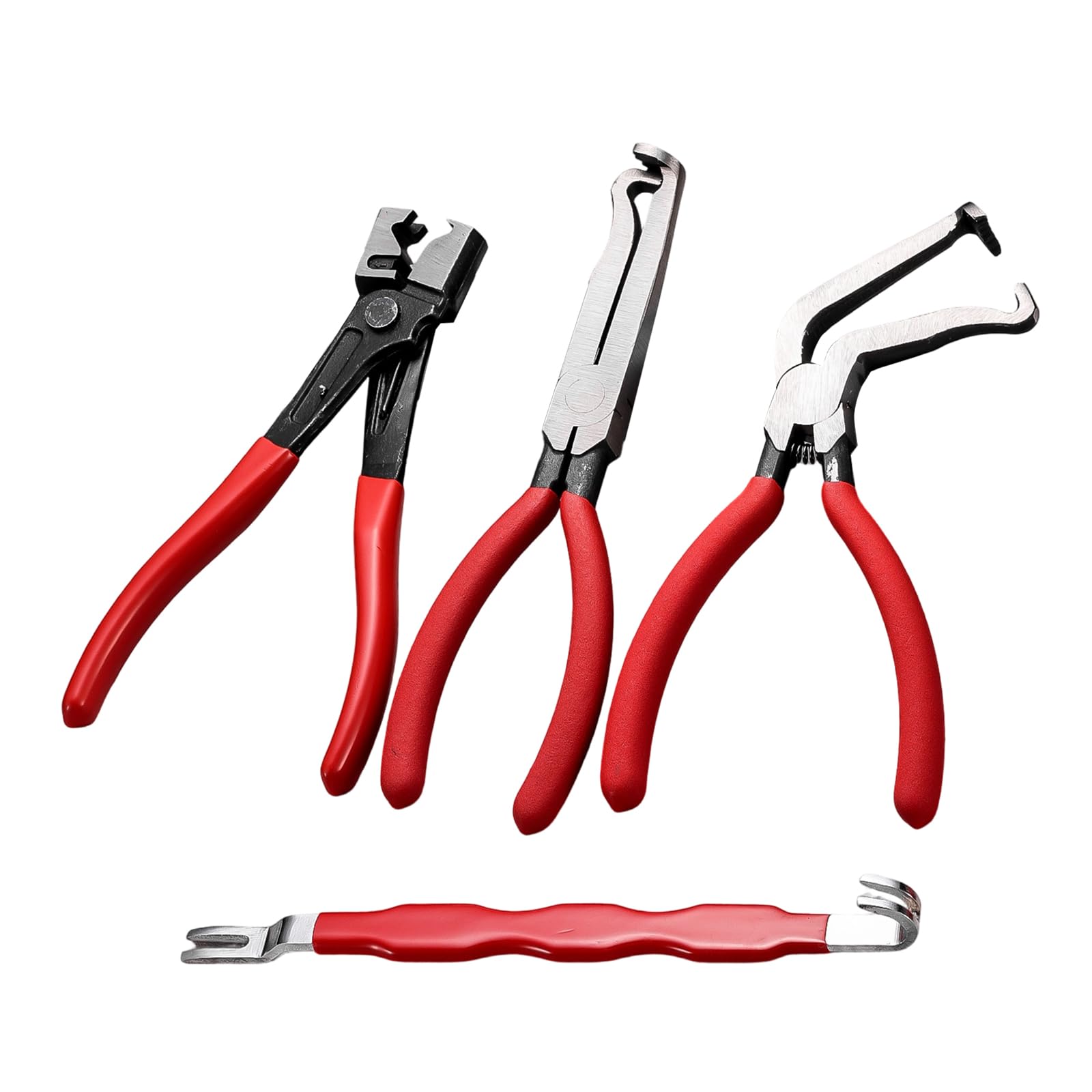 Set di 4 pinze di scollegamento elettrico automobilistico in acciaio al carbonio con manico ergonomico per lavori di riparazione precisi del veicolo
