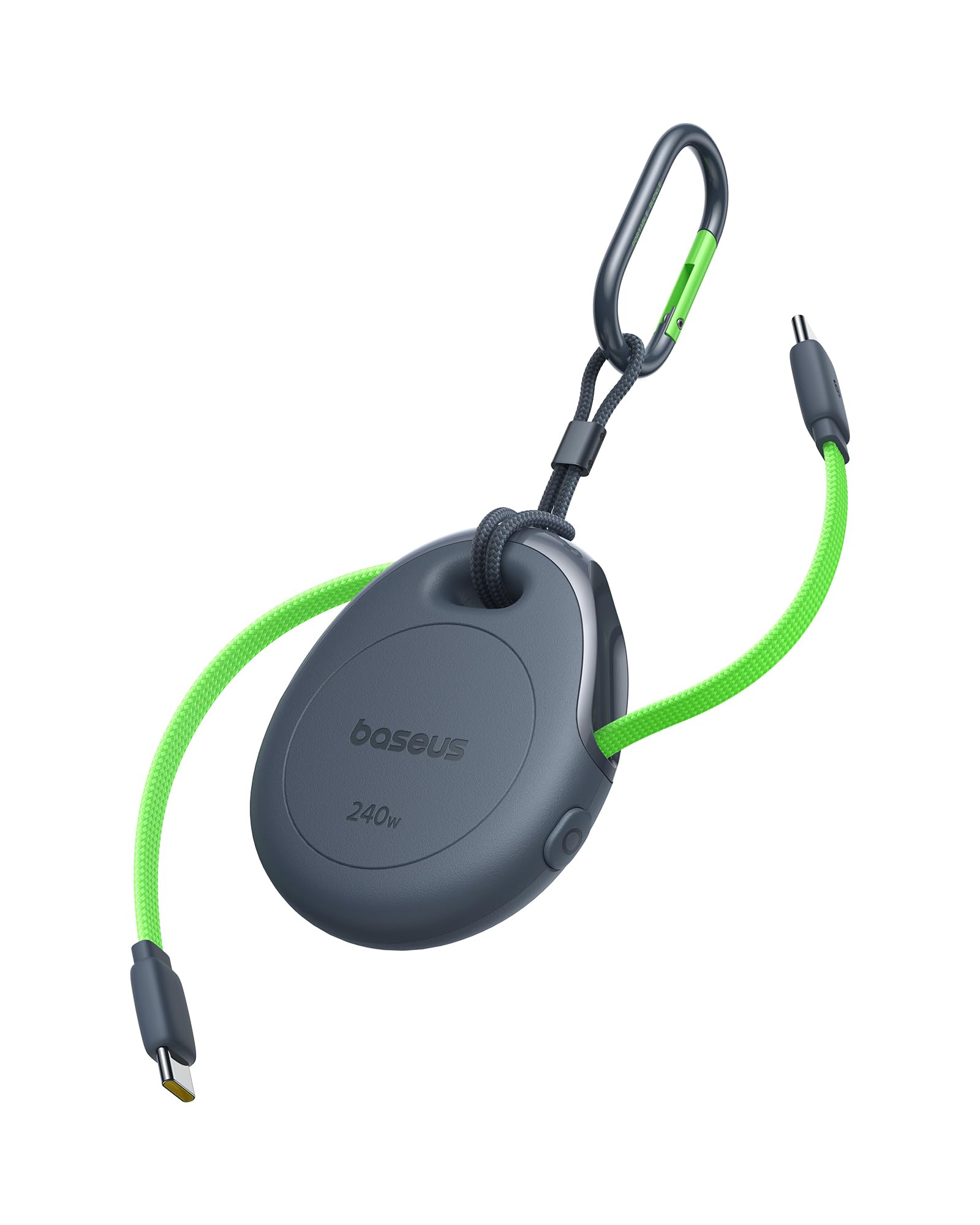 Baseus Cavo USB C a USB C, 240 W, retrattile con una sola pressione, cavo di ricarica rapida magnetico con fibbia per iPhone 17/16/15 Pro Max, MacBook Pro/Air, Samsung S26/S25, Pixel 10/9 (1 m)