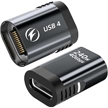 HanCenDa 240W USB C Magnetic Female Adapter to 24Pin USB C Male Connector