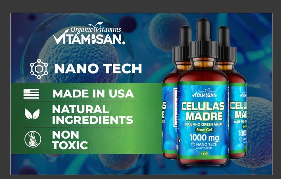 Miniatura 9 de Celulas Madres Soporte de células madre, a base de plantas, mezcla de adaptógenos, cordyceps, Rhodiola Rosea, Afa, astrágalo, complejo B, Reishi,