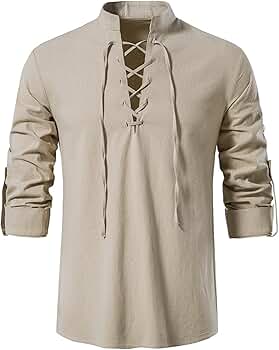 トップス Olde steader Henley Neck long Sleeve Men's Henley Shirt Fashion Casual Comfy Long Sleeve V Neck