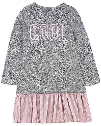 Girl's Knit Dress with Plisse Bottom and Tights, Sizes 2-7