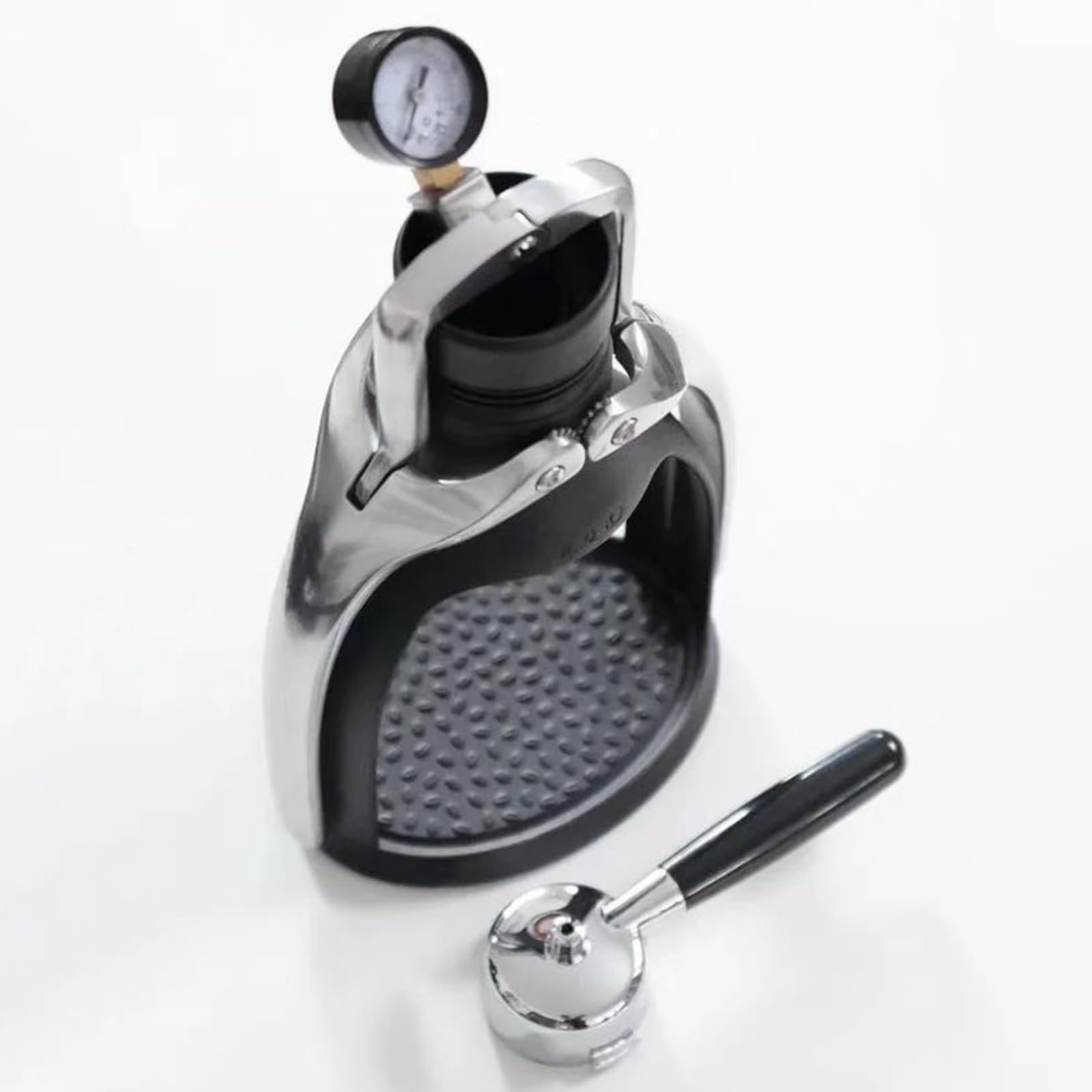 Macchina per caffè espresso manuale con manometro, 9 bar, macchina da caffè portatile professionale per casa e viaggio