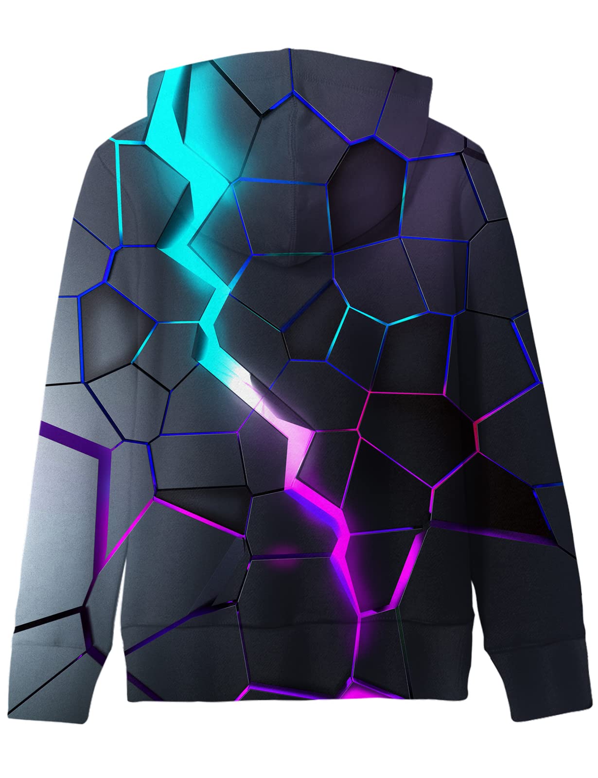 AIDEAONE Niños Adolescente 3D Caballo Capucha Sudadera Jersey Suéter con Capucha Pull-Over Sudadera con Capucha Polar