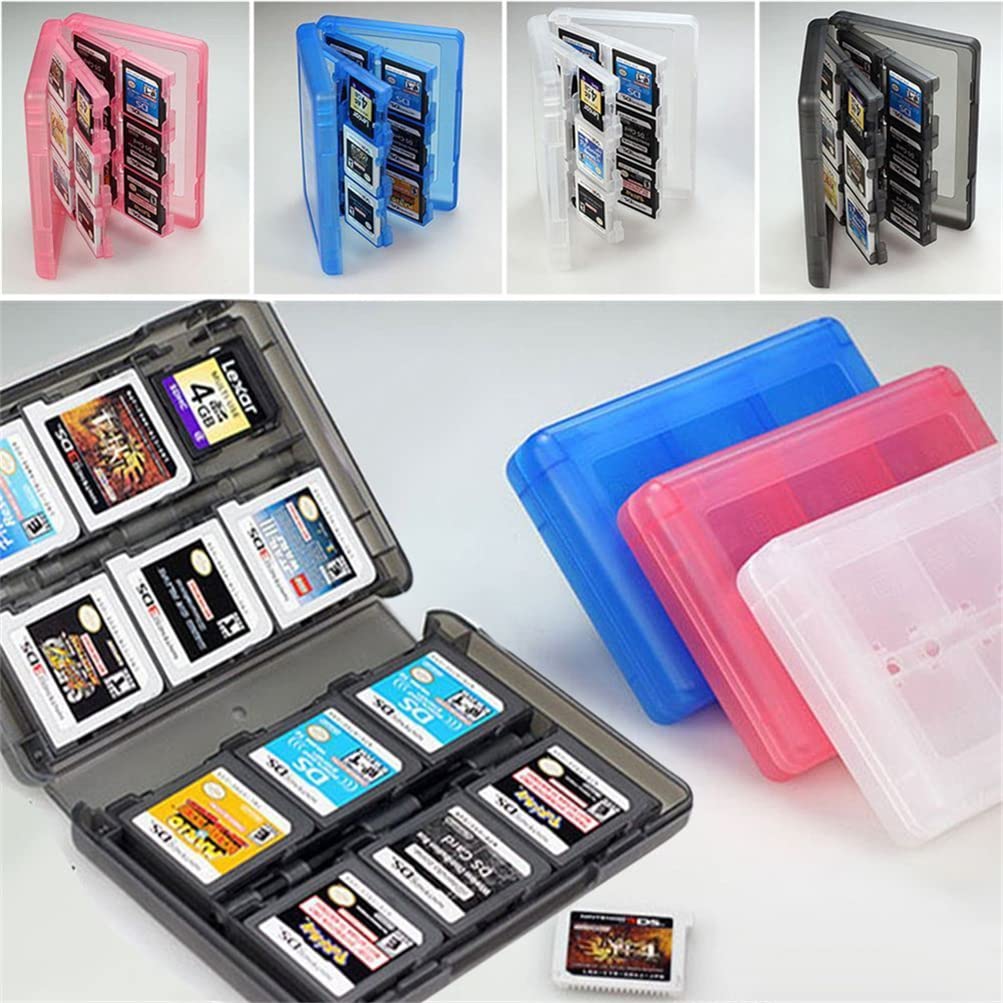 28 en 1 Funda para tarjetas de videojuegos Porta cartuchos Lite Compatible con 3DS / 3DS / DSi/DSi XL/DSi LL/DS/DS (negro)