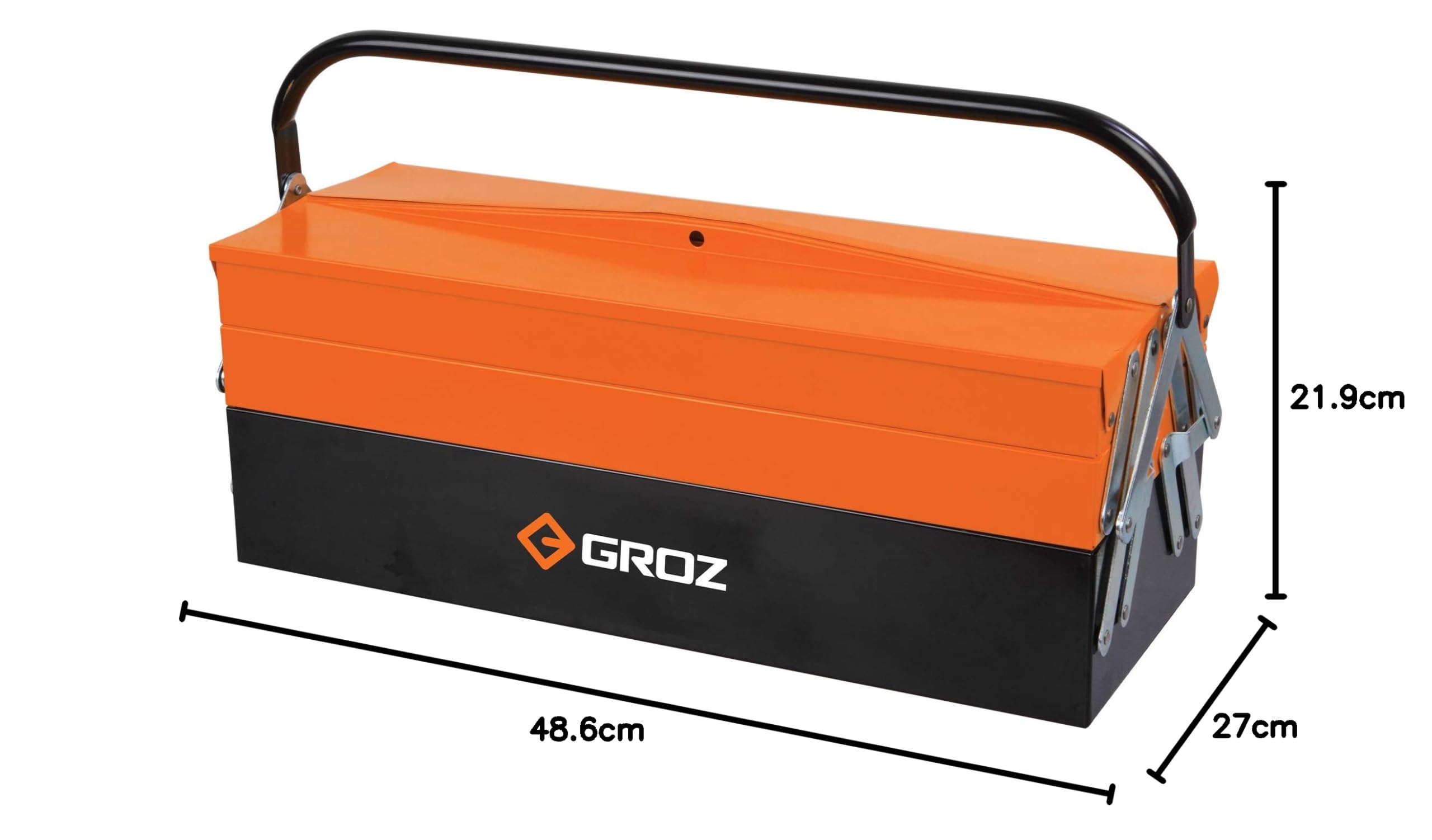 GROZ 5 Tray Cantilever Tool Box| Ideal for organizing tools for