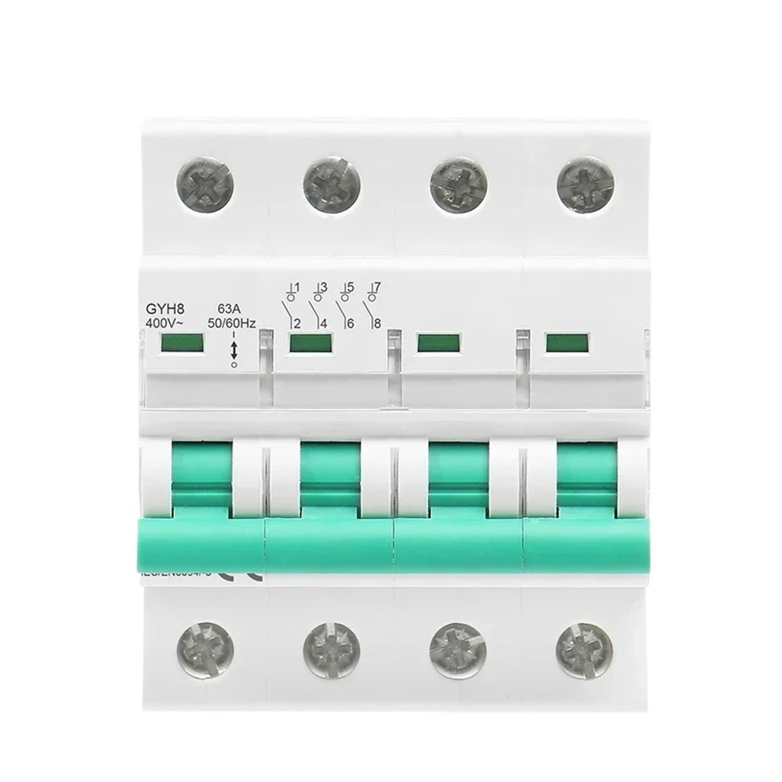 Interrupteur d'isolement 4 pôles GYH8 400V 100A pour tableau électrique