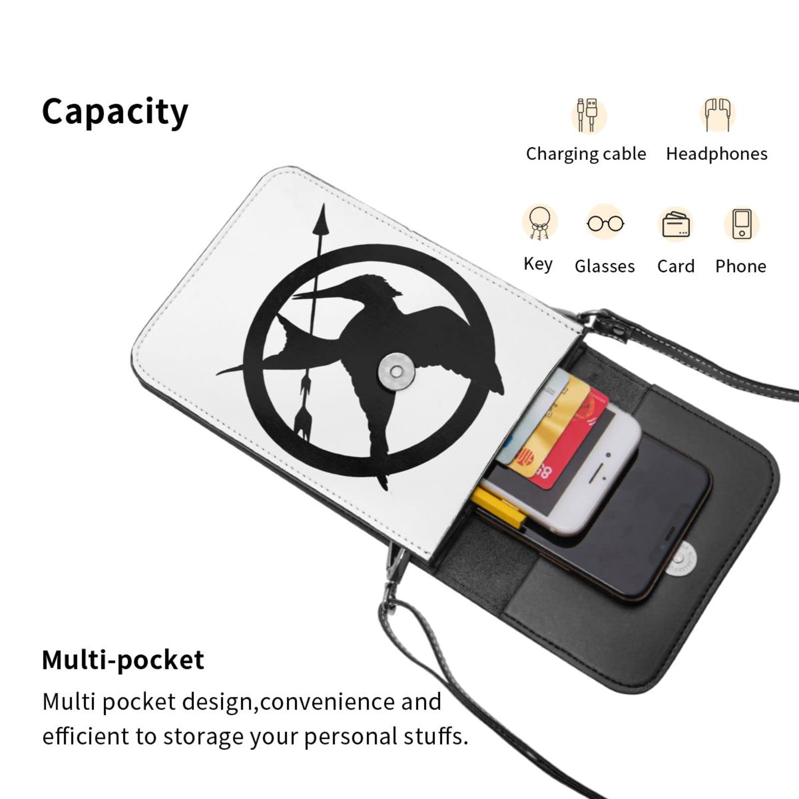 Amazon.co.jp: スマートフォンポーチ The Hunger Games ハンガーゲーム スマホケース 携帯ポーチ ベルト付き 収納バッグ  ちょっとしたお出かけ 財布 おしゃれ モバイル お札/コイン/小物入れ 大容量 機能的 磁気ボタン付き ギフト 首掛け 斜め掛け スキミング防止 防水  ...