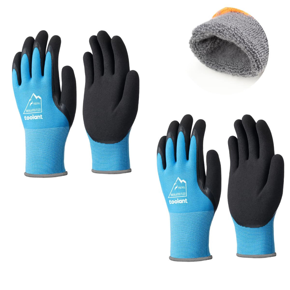 toolant Winter Work Gloves for Men & Women, Freezer Gloves with Super Durable & Grip, Insulated Liner for Cold Weather