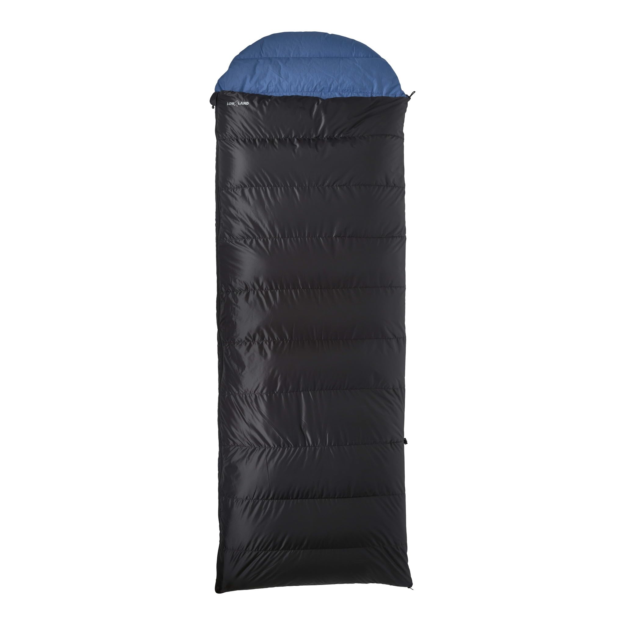 Lowland Outdoor® Ranger Comfort NC Sac de Couchage en Duvet Bleu 230 x 80 cm