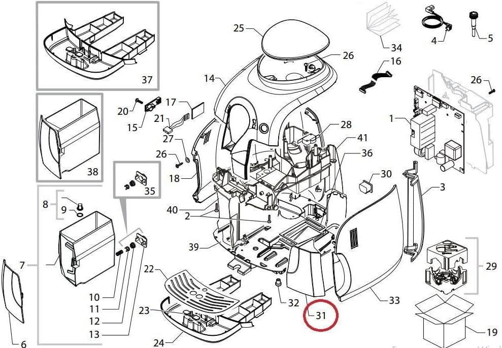 Coffee Dump Box compatible with Philips Coffee Machines