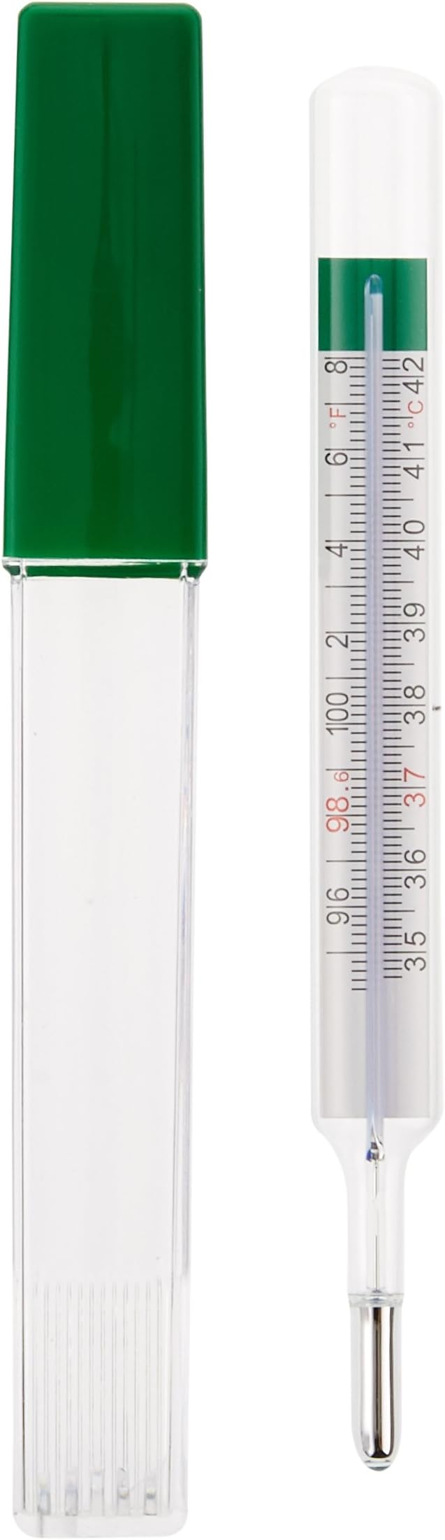 Geratherm Mercury Free Oral Glass Thermometer, 1 Count (Pack of 1)