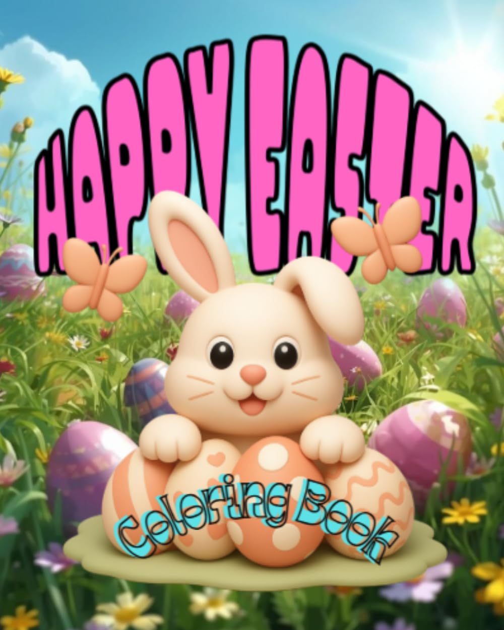 Hoppy Easter Coloring Book for Kids