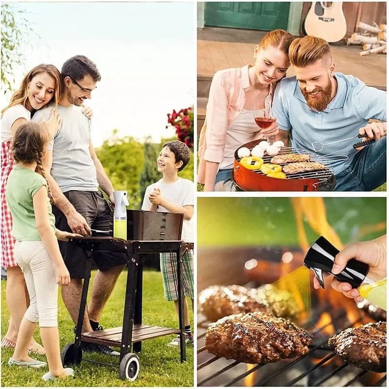 Image of Glass Oil Spray Bottle Oil Sprayer for Cooking Air Fryer 210 ml Mist Vinegar Olive Oil Mister Dispenser Bottle Kitchen Accessories Canola Oil Spritzer, Used for Salad Making Baking Frying BBQ