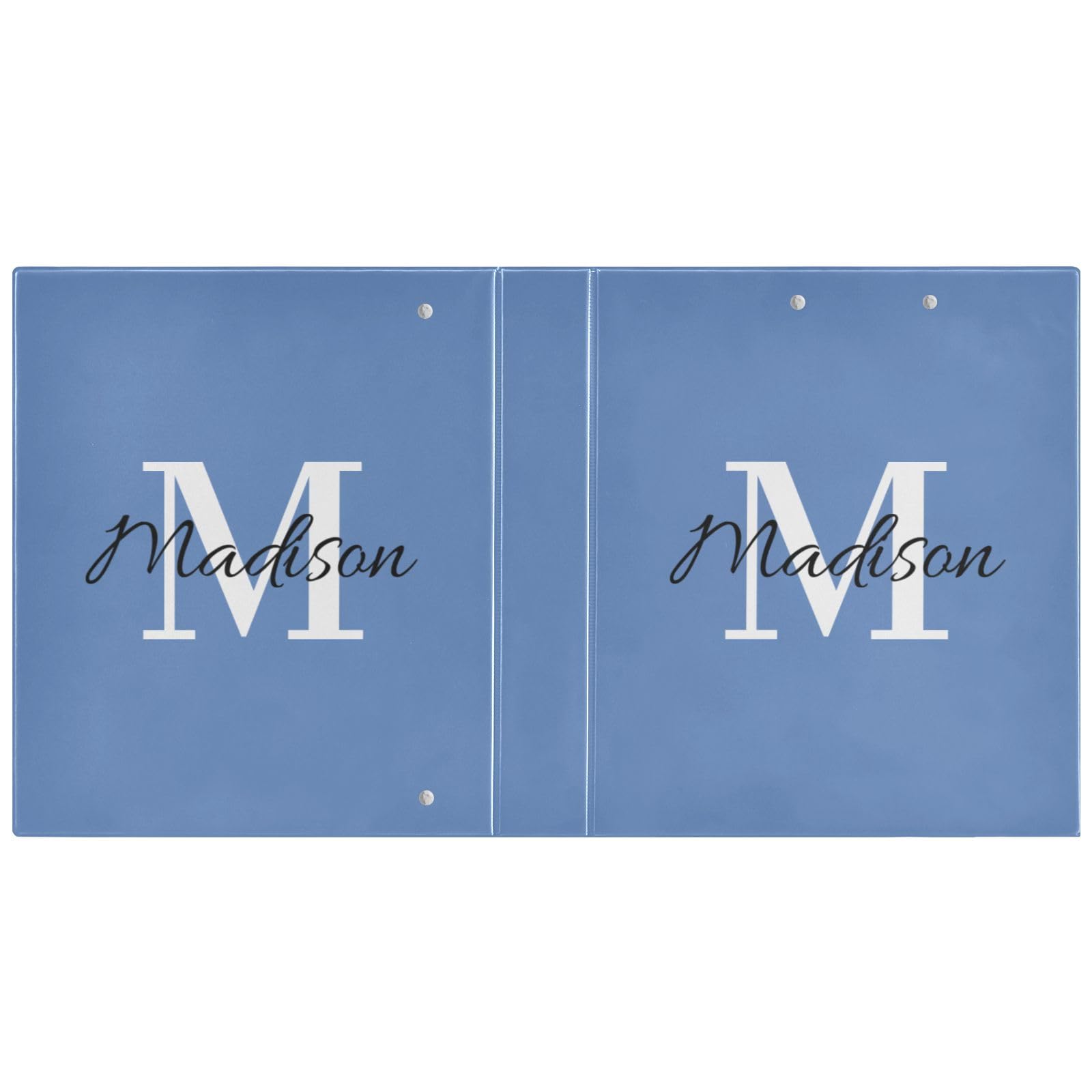 Raccoglitore personalizzato a 3 anelli da 3,8 cm con nome, raccoglitore decorativo carino per quaderni, con 3 tasche interne, per lavoro, scuola, ufficio, regalo personalizzato