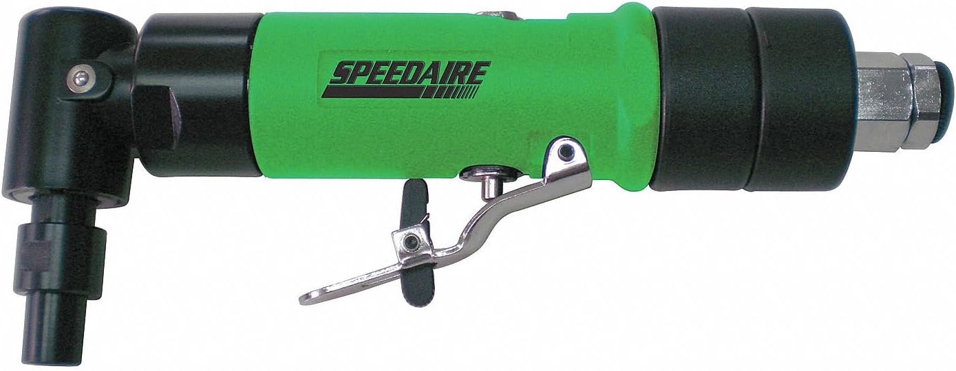 Right Angle Die Grinder, 1/4 in NPT Female Air Inlet, 1/4 in Collet, Medium Duty, 12,000 RPM