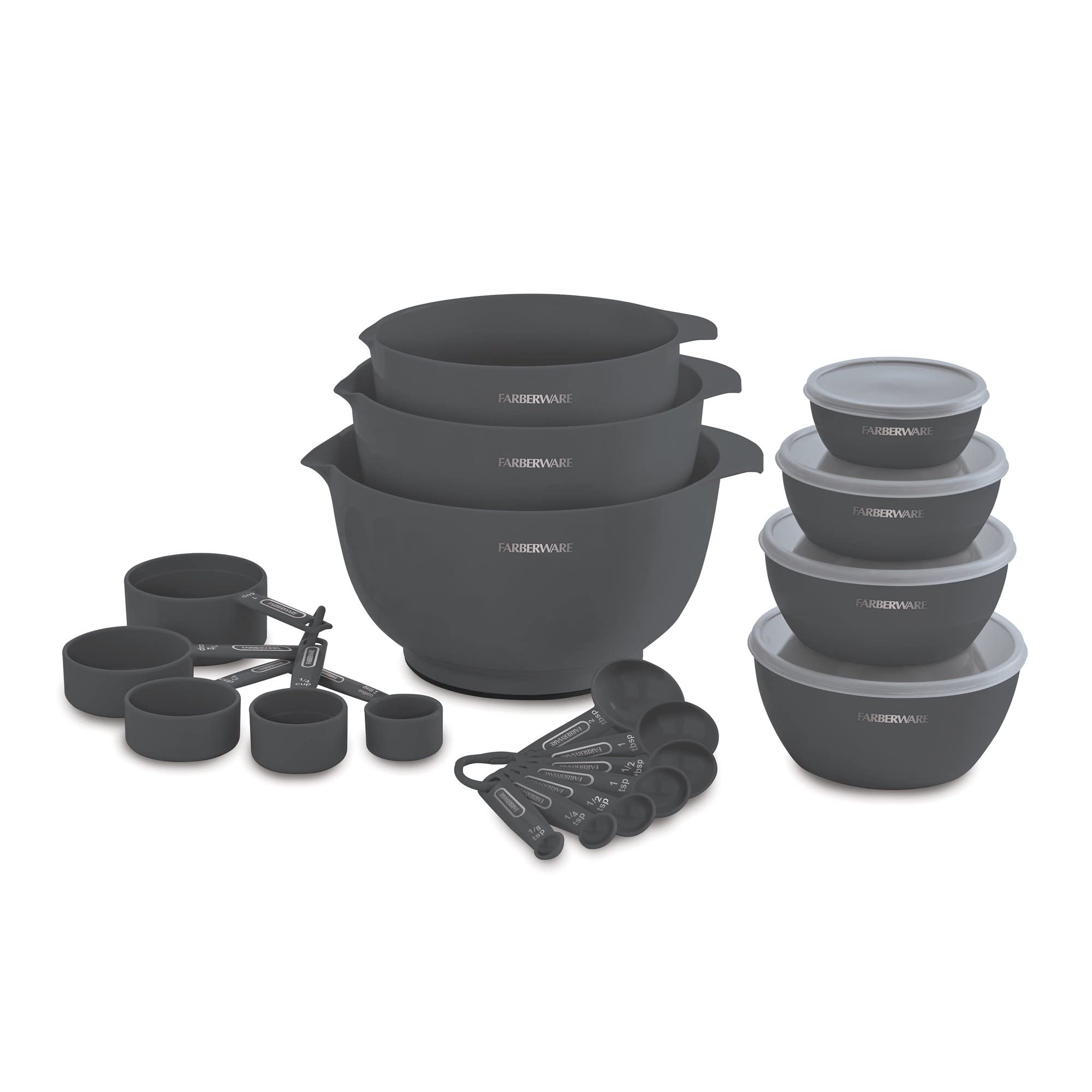 Farberware Professional 23-piece Mix and Measure Baking Set (GRAY)