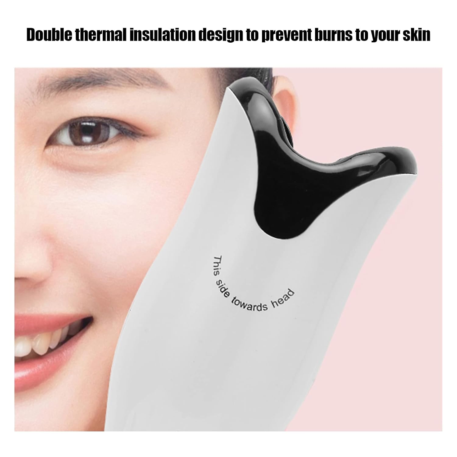 Automatic Curling Iron Wand with LED Display, Constant Temperature Hair Curler, Double Insulated Design, Safety Auto Shut Off, Ceramic Barrel Curling Iron, White(US)